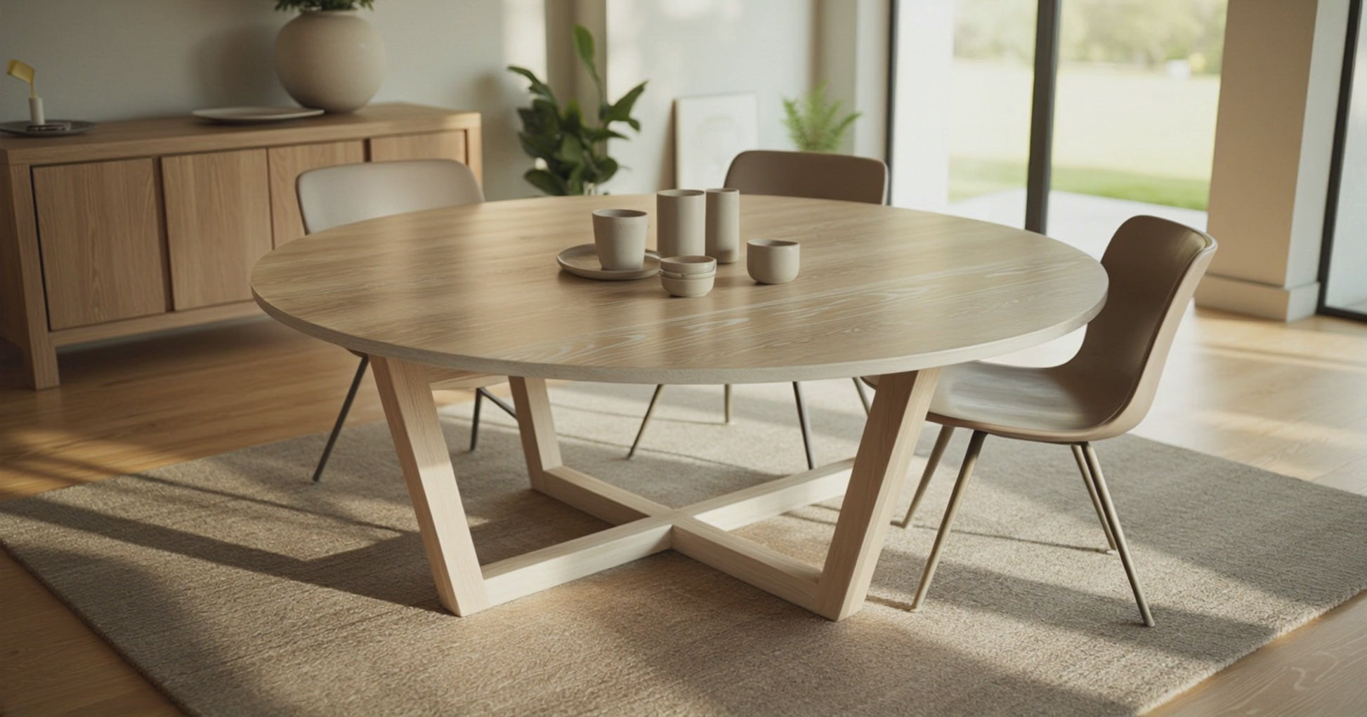 custom solid hardwood dining table