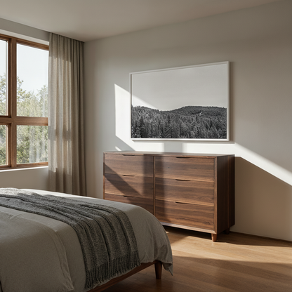 Rocky Mountain Treeline Canvas Print - "Winter's Embrace"