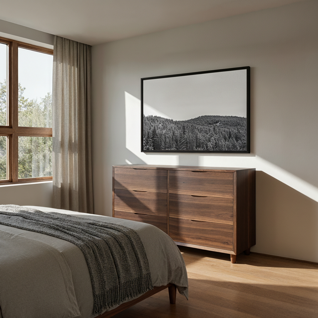 Rocky Mountain Treeline Canvas Print - "Winter's Embrace"