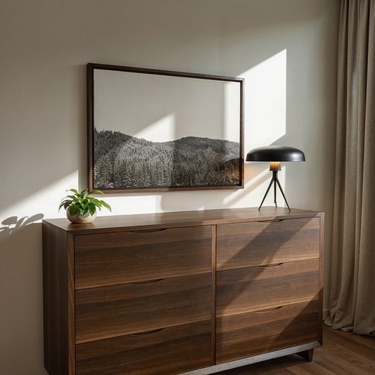 Rocky Mountain Treeline Canvas Print - "Winter's Embrace"