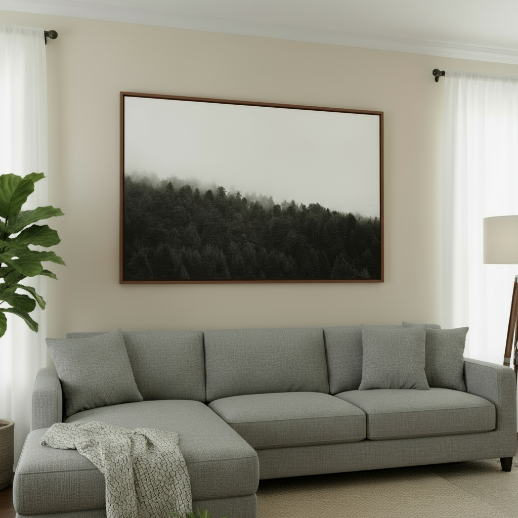 Crescent City Treeline Canvas Print - "Foggy Mornings"