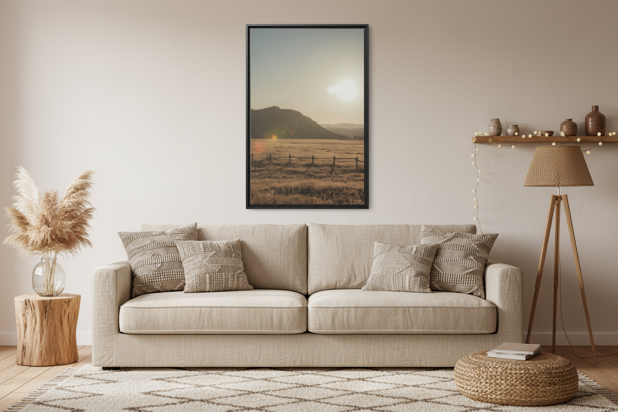 Grand Teton Meadow Canvas Print - "Golden Dawn"