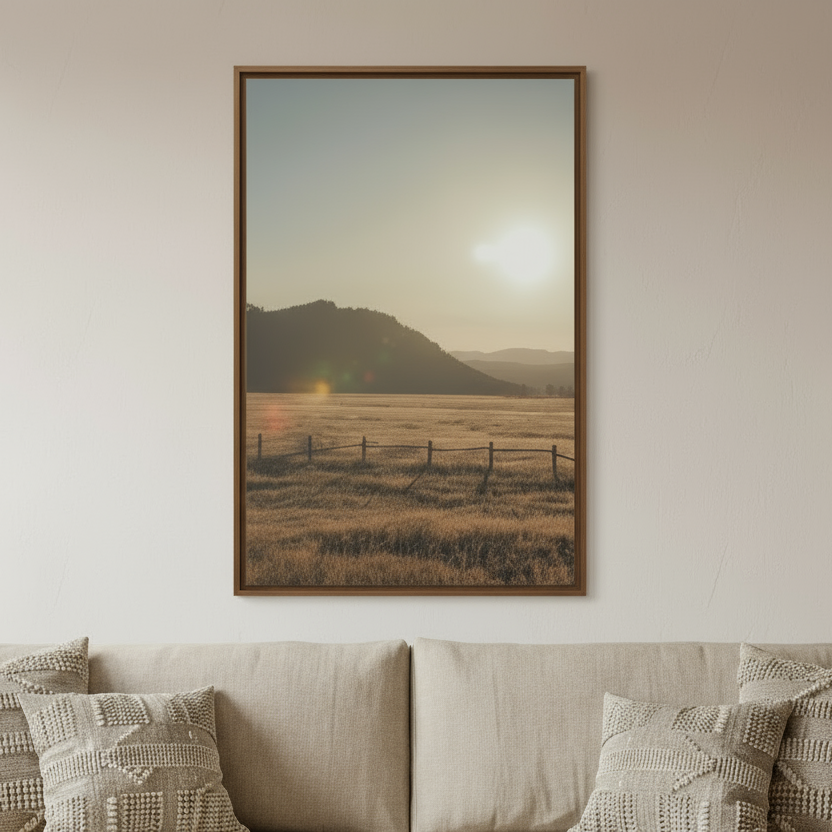 Grand Teton Meadow Canvas Print - "Golden Dawn"