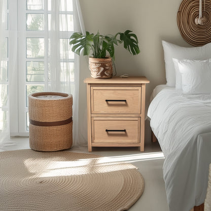 Analisa Shaker Style 2-Drawer Nightstand